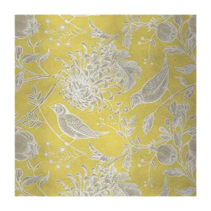 Flowers and Birds 2 Fabric Wall Covering by Chiara Mennini for Midsummer-Milano