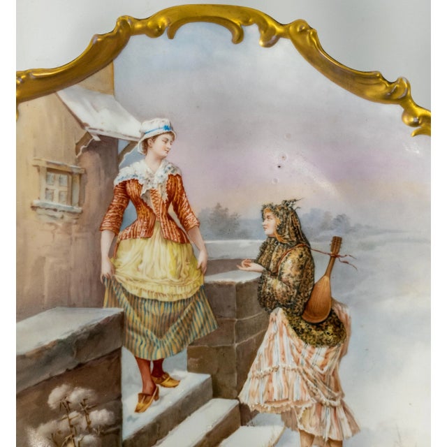 Manufacture de Sevres French Sevres Porcelain Wall Plaque Signed Armand For Sale - Image 4 of 13