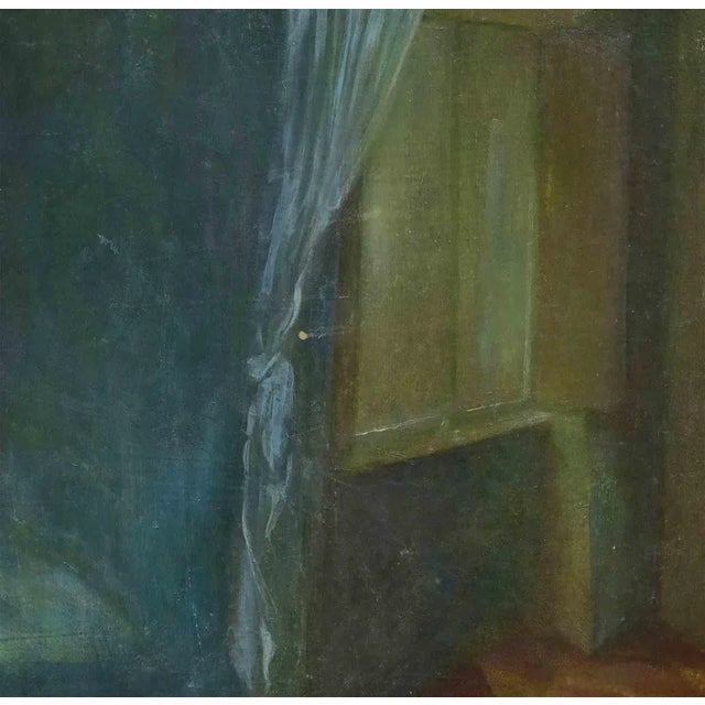 Contemporary Giovanni Gromo, Interior, Oil Painting, 1980s For Sale - Image 3 of 4
