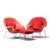 Eero Saarinen for Knoll Mid Century Medium Womb Chairs - Pair with Ottoman Each chair measures: 34.5 wide x 31 deep x...
