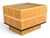 1960s Pair of 1960s Scandinavian Modern Oak End Tables With Rattan Tops For Sale - Image 5 of 15