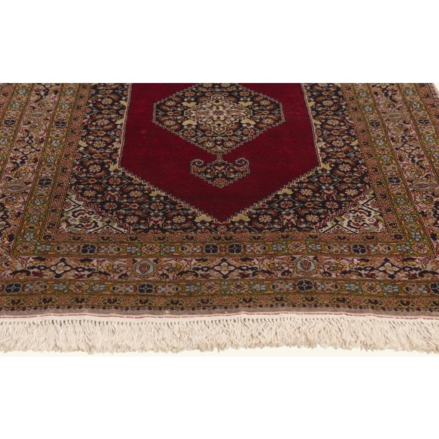 Vintage Persian Qum Rug, 03'01 X 04'09 For Sale - Image 4 of 10