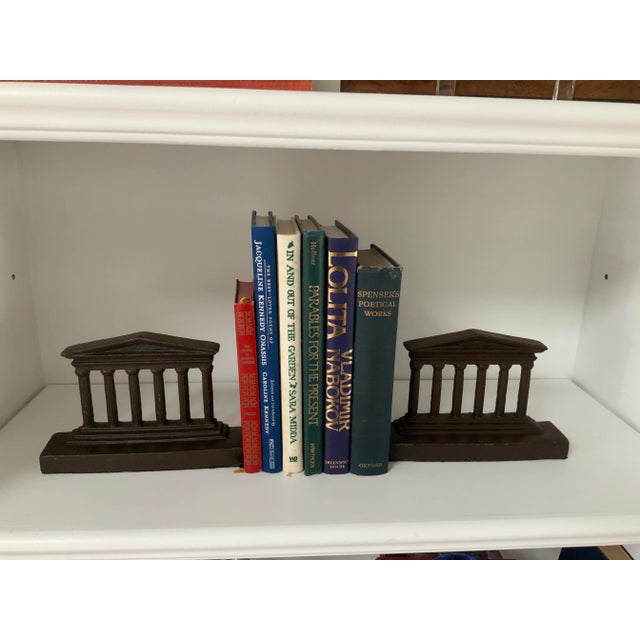 Greek Parthenon Temple Columns Bookends in Cast Brass A Pair Chairish