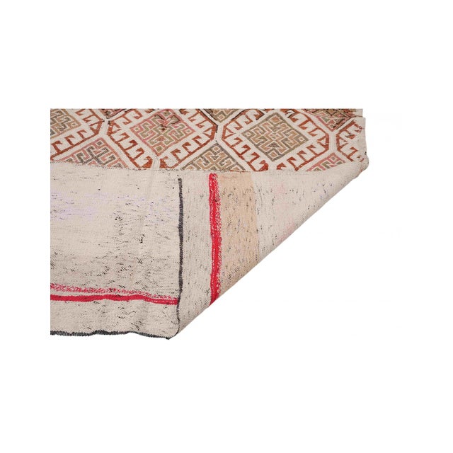 1960s Decorative Vintage Turkish Kilim Rug - 4`7″ X 5`7″ Ft. For Sale - Image 5 of 6