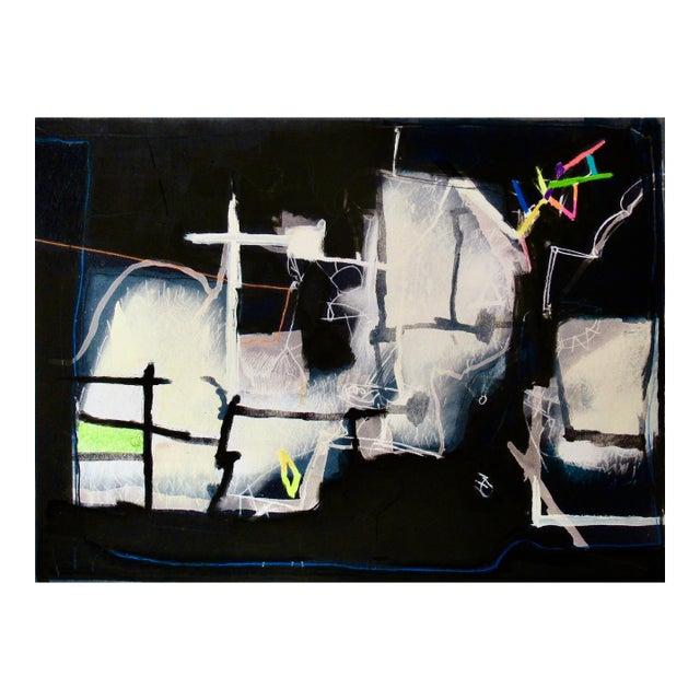 Gustavo Ramos Rivera "Untitled #1" Large Mixed Media C. 1990 Reproduction Print For Sale