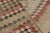 Beige Vintage Distressed Rug, Multicolor Geometric Diamond Mosaic - Rug & Kilim For Sale - Image 8 of 8