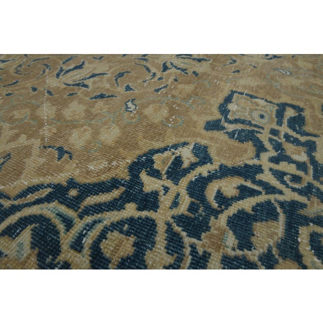 Orange 1970s Vintage Persian Handmade Wool Cotton Orange Area Rug For Sale - Image 8 of 11