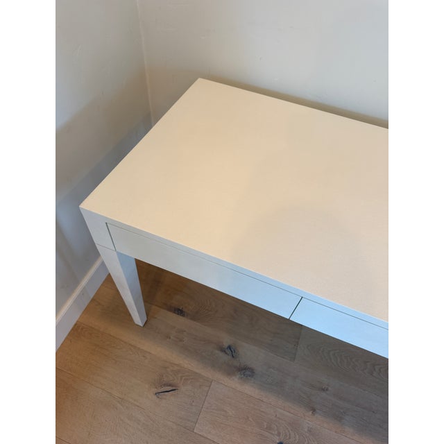 Made Goods Sorin 3 Drawer Desk (Pristine Faux Shagreen) For Sale - Image 9 of 16