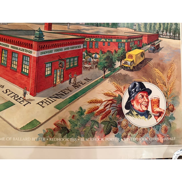 The Redhook Ale Brewery, Seattle, Washington, Advertising Poster, C. 1990s For Sale In Washington DC - Image 6 of 8
