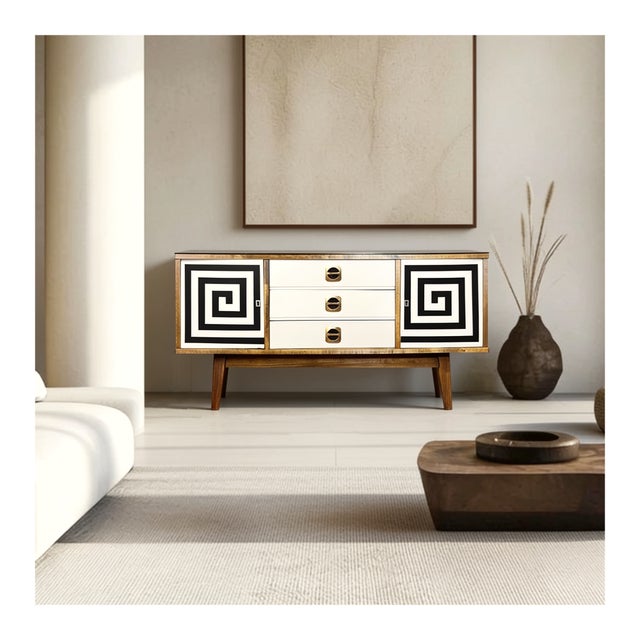 Vintage Sideboard with Drawers, Czechoslovakia, 1973 For Sale - Image 3 of 10