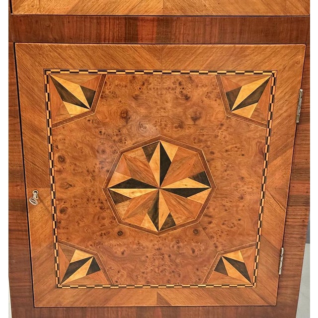 Antique Baroque Corner Glass Cabinet, 1820s For Sale - Image 9 of 10