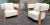 1990s Set of Vintage Armchairs in White Boucle, 1990s For Sale - Image 5 of 7