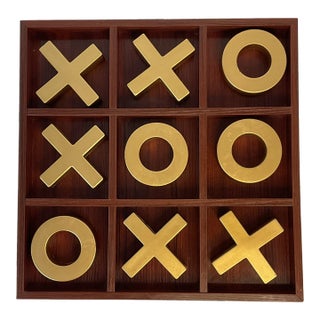 1990s Contemporary Modern Tic Tac Toe Game Board & Pieces For Sale