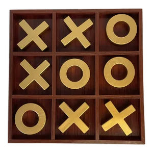 1990s Contemporary Modern Tic Tac Toe Game Board & Pieces
