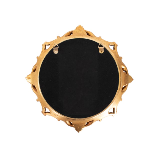 Contemporary French D' Amboise Collection of Gold Petite Mirrors- Round For Sale - Image 3 of 9