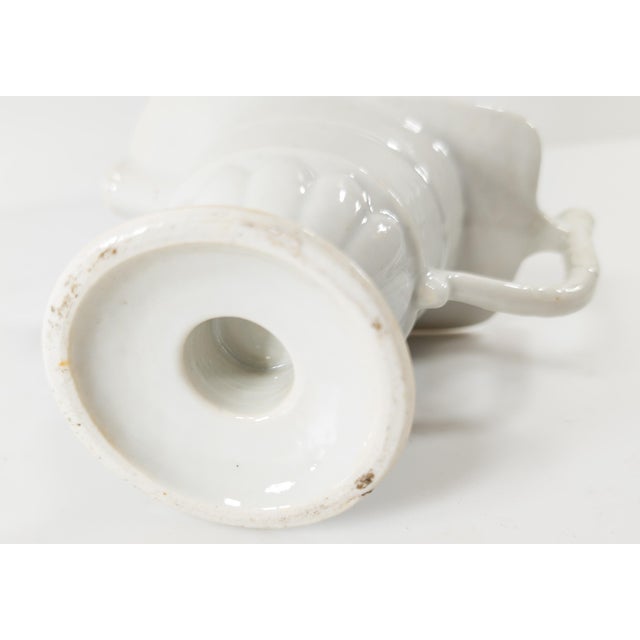 White 19th Century Chinese Export Porcelain Armorial Helmet Creamer Pitcher For Sale - Image 8 of 10