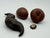 Ying Zisha Plate With Miniature Fruits and Nuts Sculptures For Sale In Chicago - Image 6 of 9