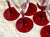 Red Stemmed Champagne Glasses - Set of 8 For Sale - Image 4 of 10