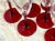Ruby Red Stemmed Champagne Flutes - Set of 8 For Sale - Image 4 of 10
