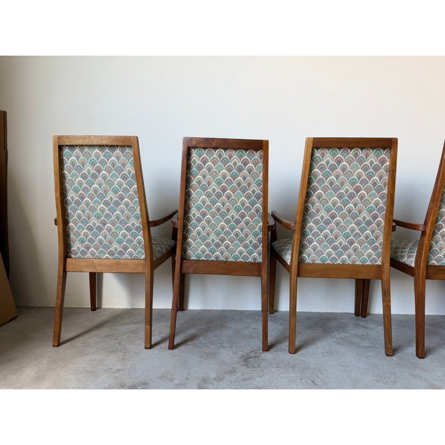 1970s Mid-Century Modern Dillingham Arm Dining Chairs – Set of 6 For Sale - Image 11 of 17