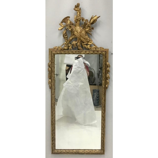 18th Century French Louis XVI Gilt Wood Pier Mirror For Sale - Image 13 of 13