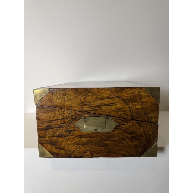 Walnut Burl Travel Desk, 19th Century For Sale - Image 10 of 18