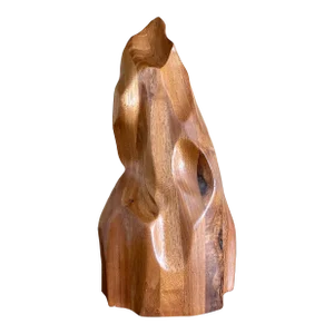 Organic Hand-Carved Folk Style Mid-Century Sculpture