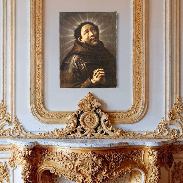 Italian Artist, Ecstasy of Saint Francis, 1780, Oil on Canvas For Sale - Image 10 of 15