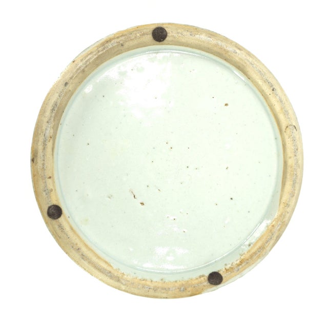 Blue Chinese Blue & White Vase With Large Bird Decoration For Sale - Image 8 of 8