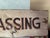 Vintage Rustic Farmhouse No Trespassing Wooden Hand Painted Sign For Sale - Image 4 of 5