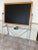 School slate blackboard, made in Italy, 1970s Metal frame. Good condition, adjustable.