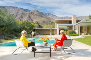 Poolside Reunion by Kelly & Fred Print, 20" x 30"