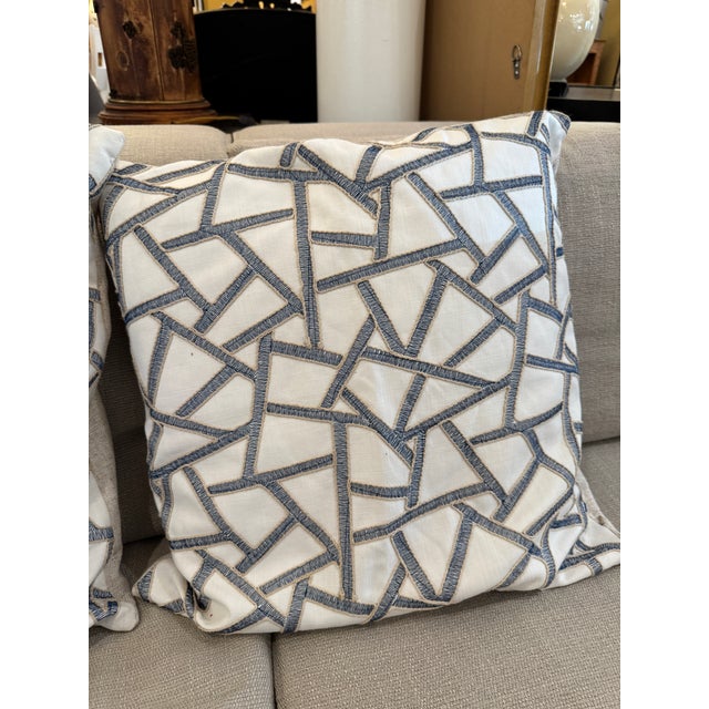 2020s Thom Filicia Home Collin Linen Pillows, Pair For Sale - Image 5 of 12