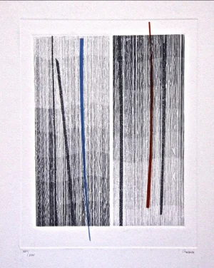 Lines - Original Etching by Guido Strazza - 1980 ca. 1980