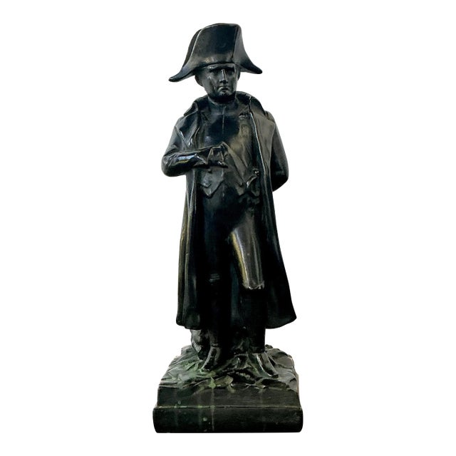 Vintage Patinated Bronze Statue of Napoleon For Sale