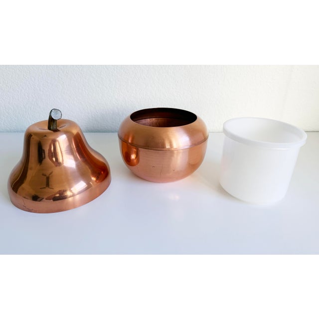 Copper 1970s Copper Pear Ice Bucket, Italy For Sale - Image 8 of 10