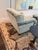 2020s George Smith Signature Chair in Schumacher Woodland Leopard Velvet—two Available For Sale - Image 5 of 11