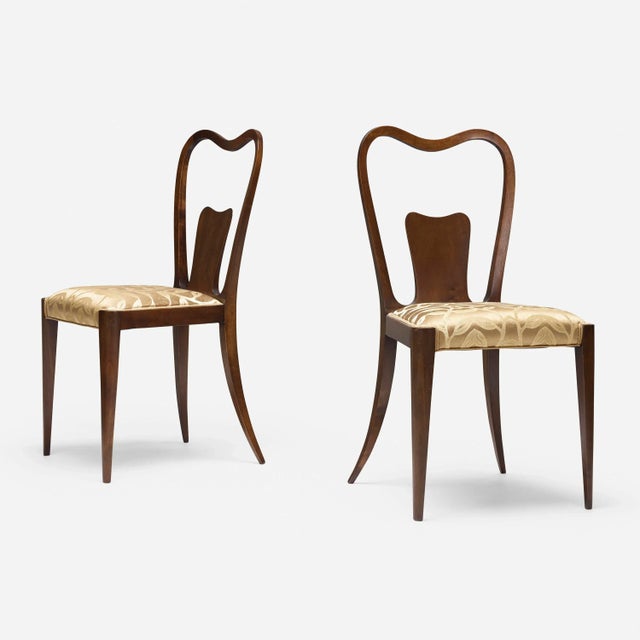 Mid-Century Modern Vintage Mid Century Guglielmo Ulrich Dining Chairs, Set of Nine For Sale - Image 3 of 6