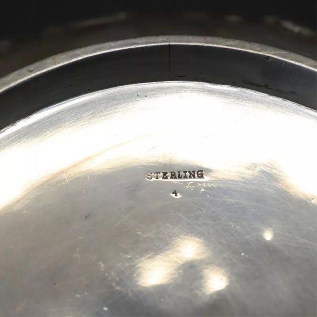 Silver Late 19th Century Black, Starr, & Frost Sterling Silver Floral Repousse Bowl 'F' Monogram - 23ozt For Sale - Image 8 of 10