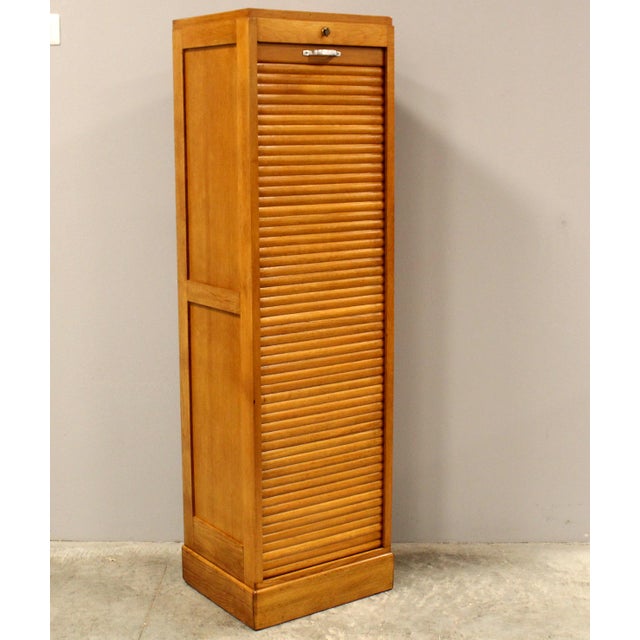 Vintage Filing Cabinet in Oak, 1920s For Sale - Image 10 of 10