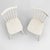 A charming pair of traditional farmhouse stickback chairs, finished in a soft painted white that gives them a fresh yet...