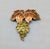 Vintage 1960s Signed Napier Orange & Green Enameled Grape Cluster Brooch For Sale In Philadelphia - Image 6 of 7