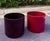 Vintage Pair of Gainey Ac - 16 Ceramic Planters in Glossy Black and Burgundy For Sale - Image 6 of 6