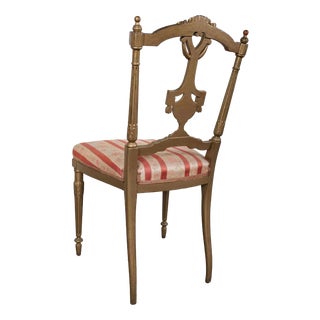 Louis XVI Childrens Chair with Mozart Fabric Seat For Sale