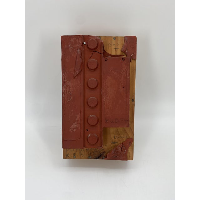 Klaus vom Bruch, Holzbatterie Wall Object, 1995, Wood & Resin For Sale - Image 9 of 16