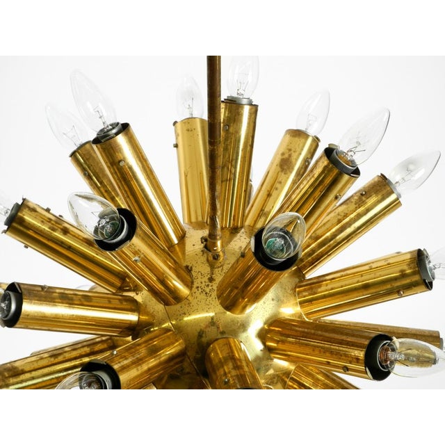 Space Age Brass Ceiling Lamp from J.T. Kalmar, 1960s For Sale - Image 16 of 18