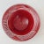 Mid-Century Modern Vintage Hand Thrown Pottery Bowl in Red Glaze With Escribe For Sale - Image 3 of 5