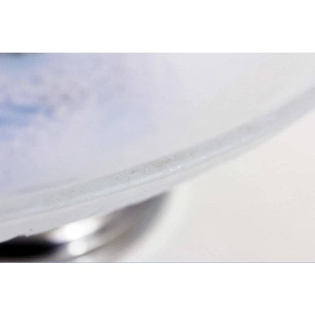 Art Nouveau bowl in silver plated metal and opalescent glass signed Julien France This Art Nouveau piece will quickly find...