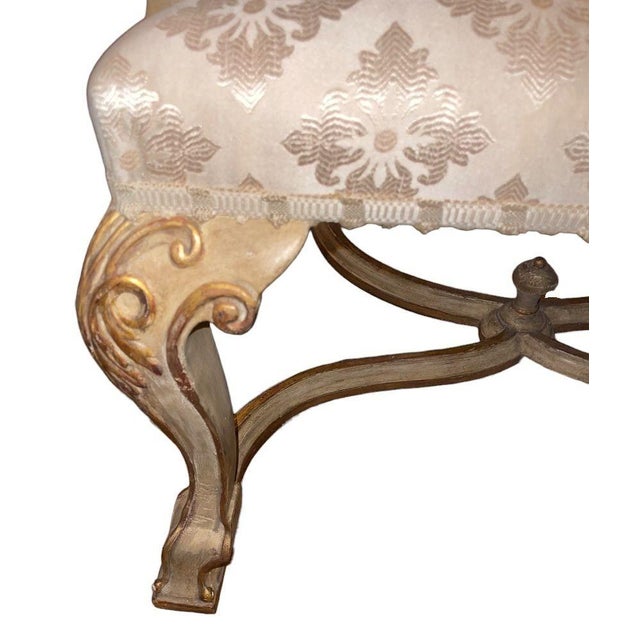 Wood Pair of 19th Century Italian Hand Carved Armchairs For Sale - Image 7 of 9