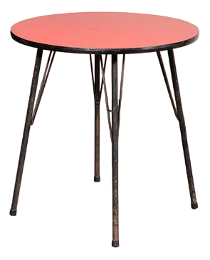 RD1 Festival of Britain Style Formica and Tubular Steel Cocktail Table by Robin Day for Lusty, 1950s